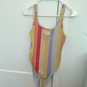 nike pastel bodysuit xs